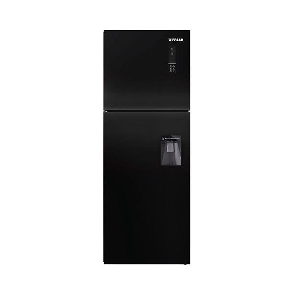 ثلاجة فريش نوفروست بمبرد زجاج اسود FNT-DR540YGB موديل 500011999 