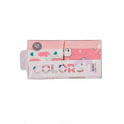 طقم هوت شورت بناتي COLORS قطن 2 قطعة مطبوع 