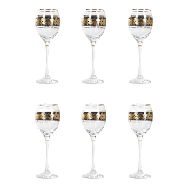 Empress Glass Al Fanar 6-Piece Glass Set, Yasmina Decal, Model 1003