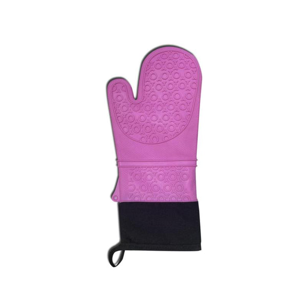 Silicone lined oven mitts