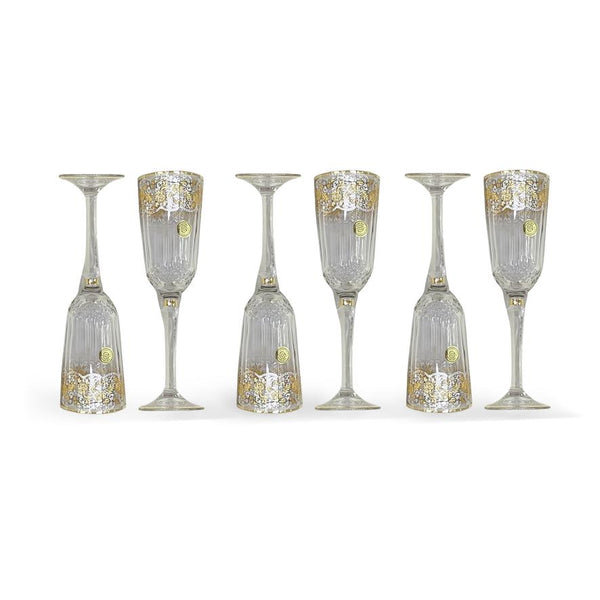 Doni cup set, gold decal ribbon, 2792