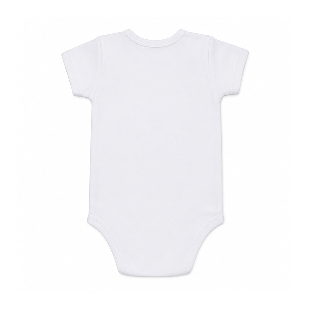 Plain white half-sleeve bodysuit junior 5200 - white