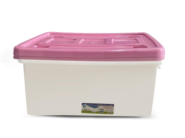 Multi-colored wheeled box with lid from Khorshid Plastic