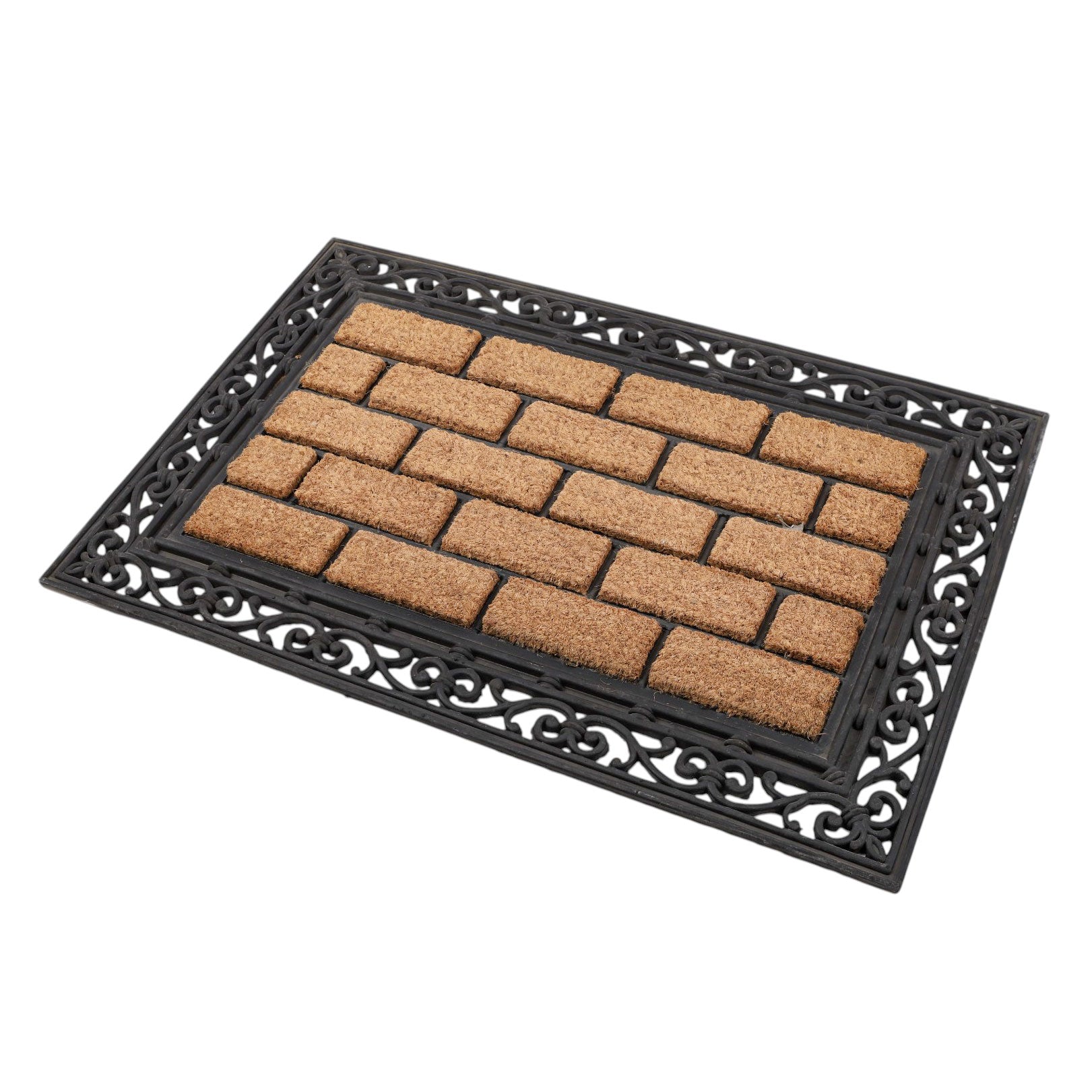Leaf door mat * leather 717 size 60*90