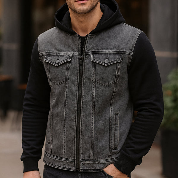 جاكيت رجالي شتوي SARAY جينز * ميلتون فرو كابتشو سوستة