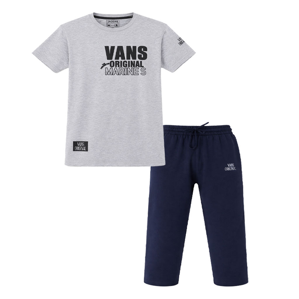 ترنج شبابي صيفي قطن ليكرا برمودا JAGUAR نص كم راوند موديل 4881 