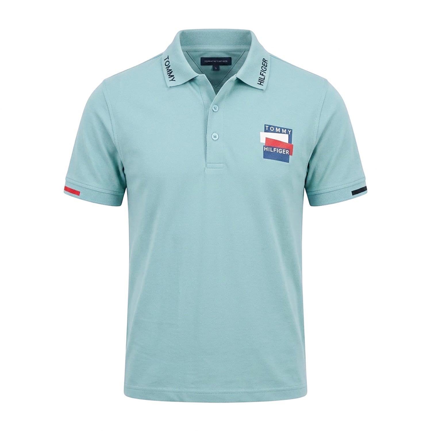 ترنج رجالي صيفي قطن TOMMY ياقة نص كم 