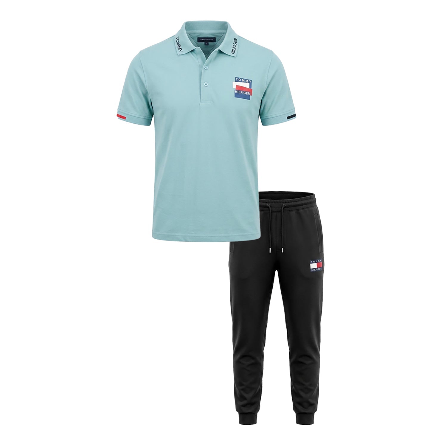 ترنج رجالي صيفي قطن TOMMY ياقة نص كم 