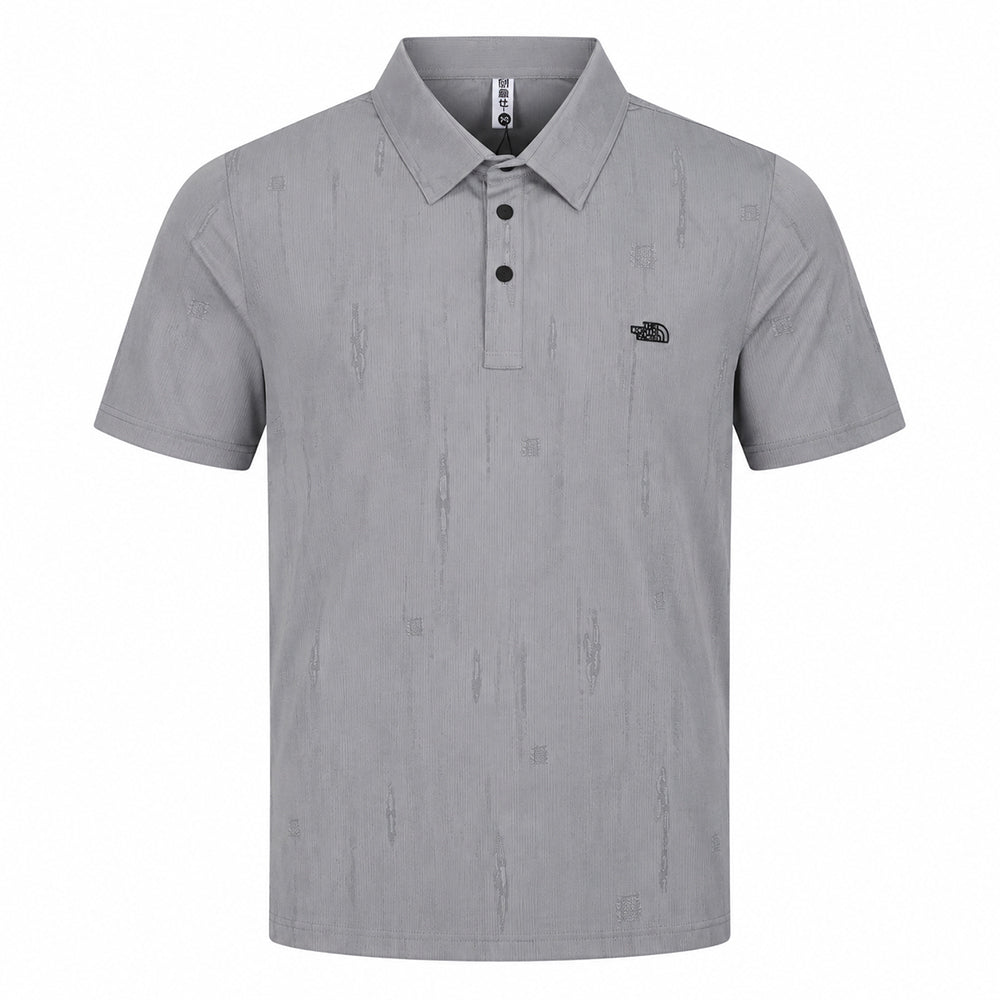 تيشيرت رجالي رياضي صيفي ليكرا THE NORTH FACE ياقة نص كم موديل N300