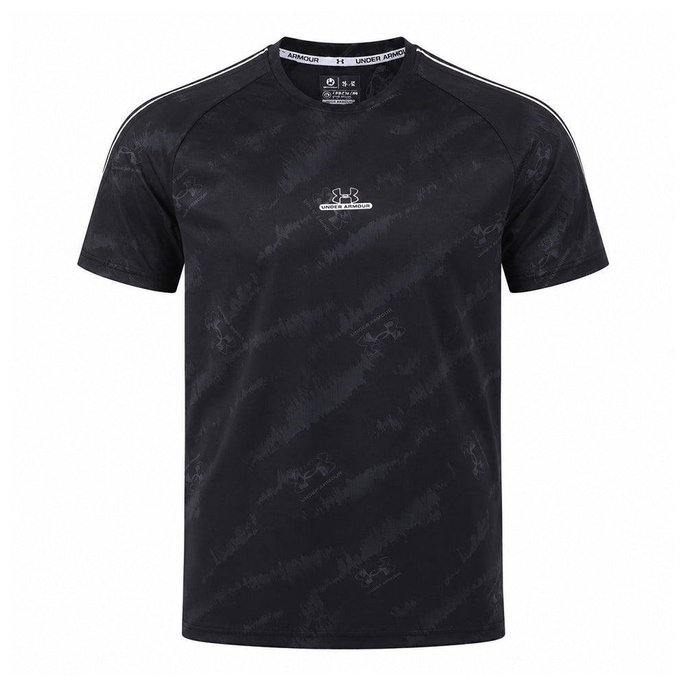 تيشيرت رجالي رياضي صيفي ليكرا UNDER ARMOUR راوند نص كم موديل G93