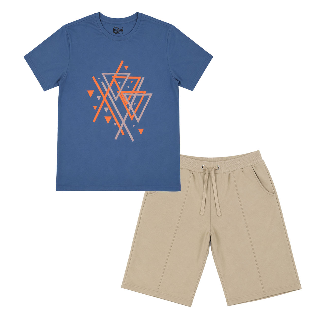 ترنج رجالي صيفي قطن لوزان مود راوند برمودا نص كم موديل 3097 