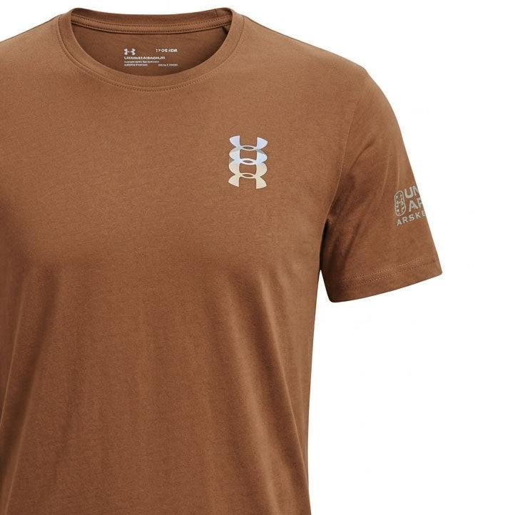ترنج رجالي صيفي قطن التيسير UNDER ARMOR راوند نص كم مطبوع