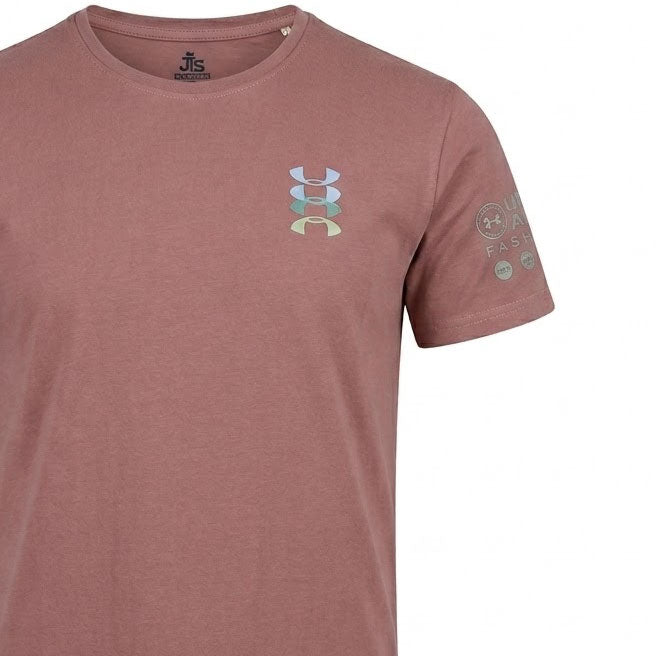 ترنج رجالي صيفي قطن التيسير UNDER ARMOR راوند نص كم مطبوع
