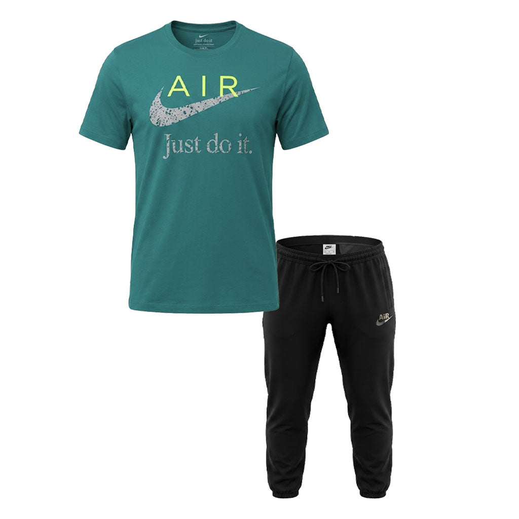 ترنج رجالي صيفي قطن التيسير AIR JUSTDOIT راوند نص كم مطبوع