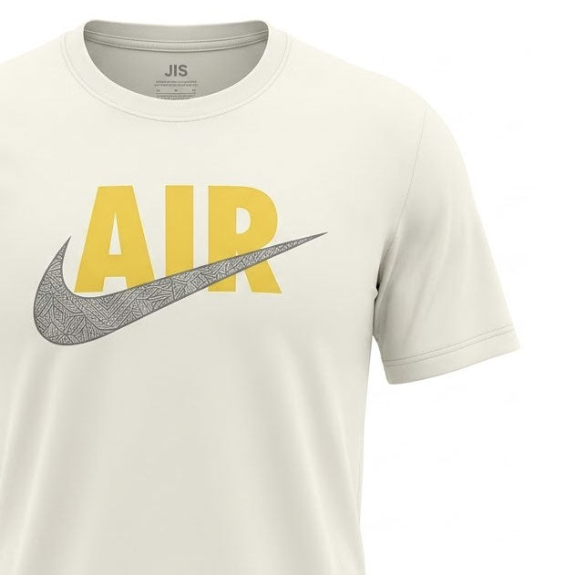 ترنج رجالي صيفي قطن التيسير AIR JUSTDOIT راوند نص كم مطبوع