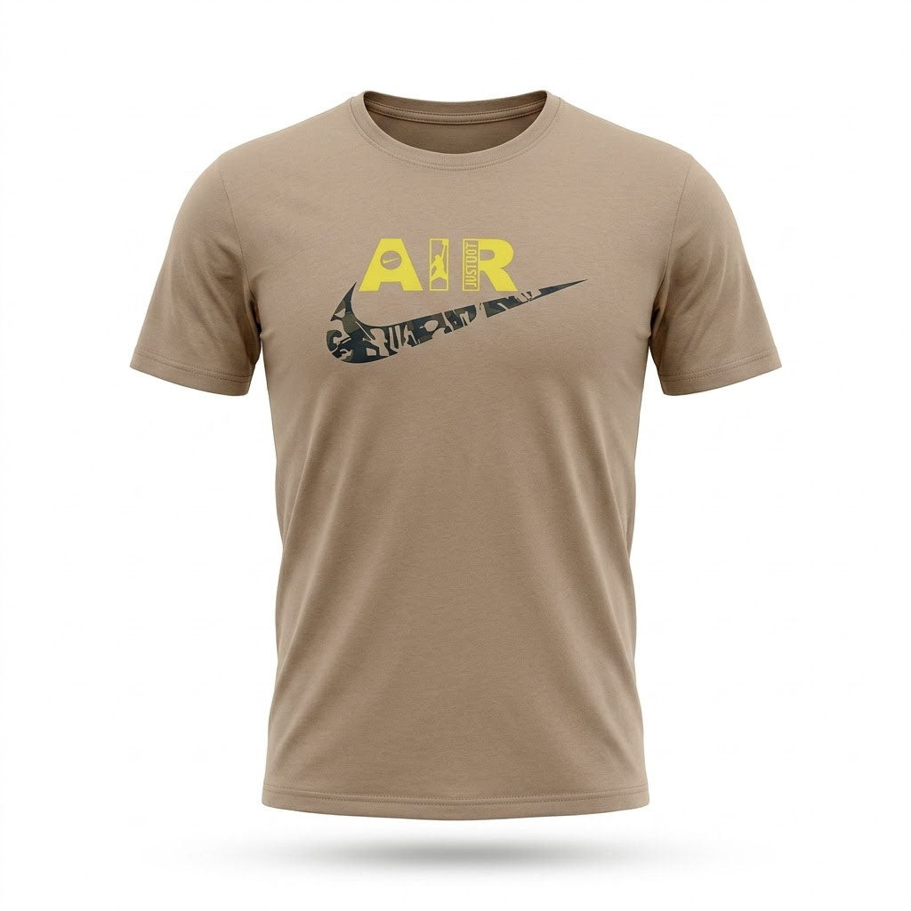 ترنج رجالي صيفي قطن التيسير AIR JUSTDOIT راوند نص كم مطبوع