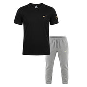 ترنج رجالي صيفي قطن التيسير NIKE راوند نص كم مطبوع