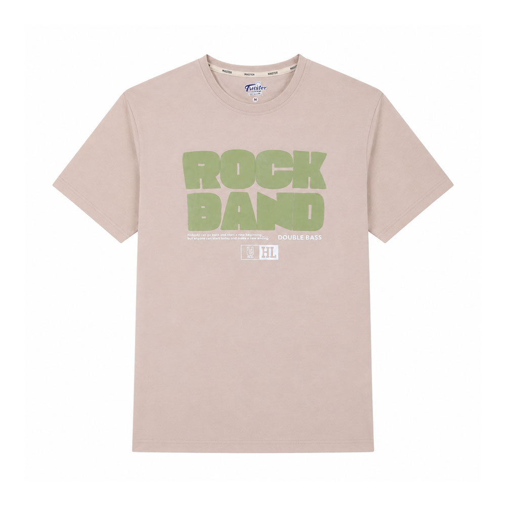 ترنج رجالي صيفي قطن تويستر ROCK راوند نص كم موديل 1316
