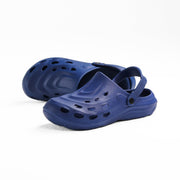 Navy Perforated Tank Clog - حذاء دبابة مثقب باللون البحري 