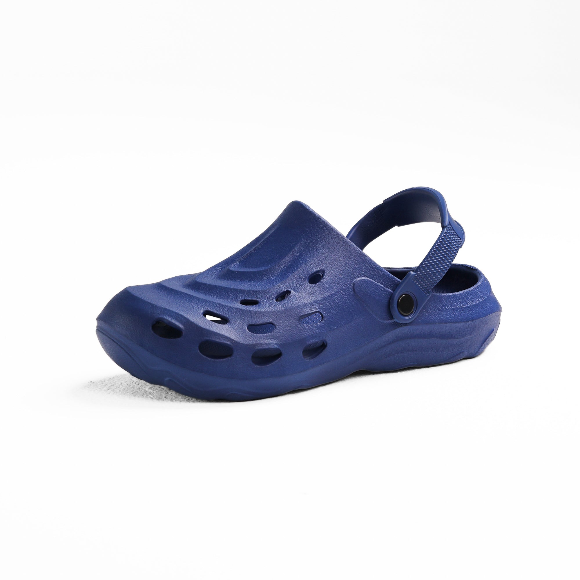Navy Perforated Tank Clog - حذاء دبابة مثقب باللون البحري 