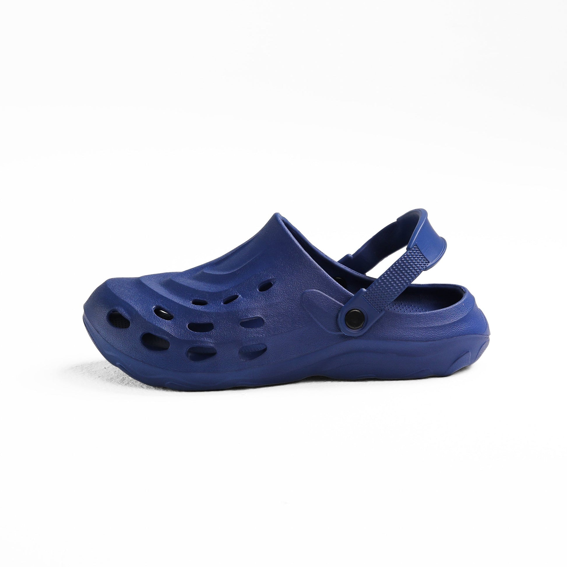 Navy Perforated Tank Clog - حذاء دبابة مثقب باللون البحري 