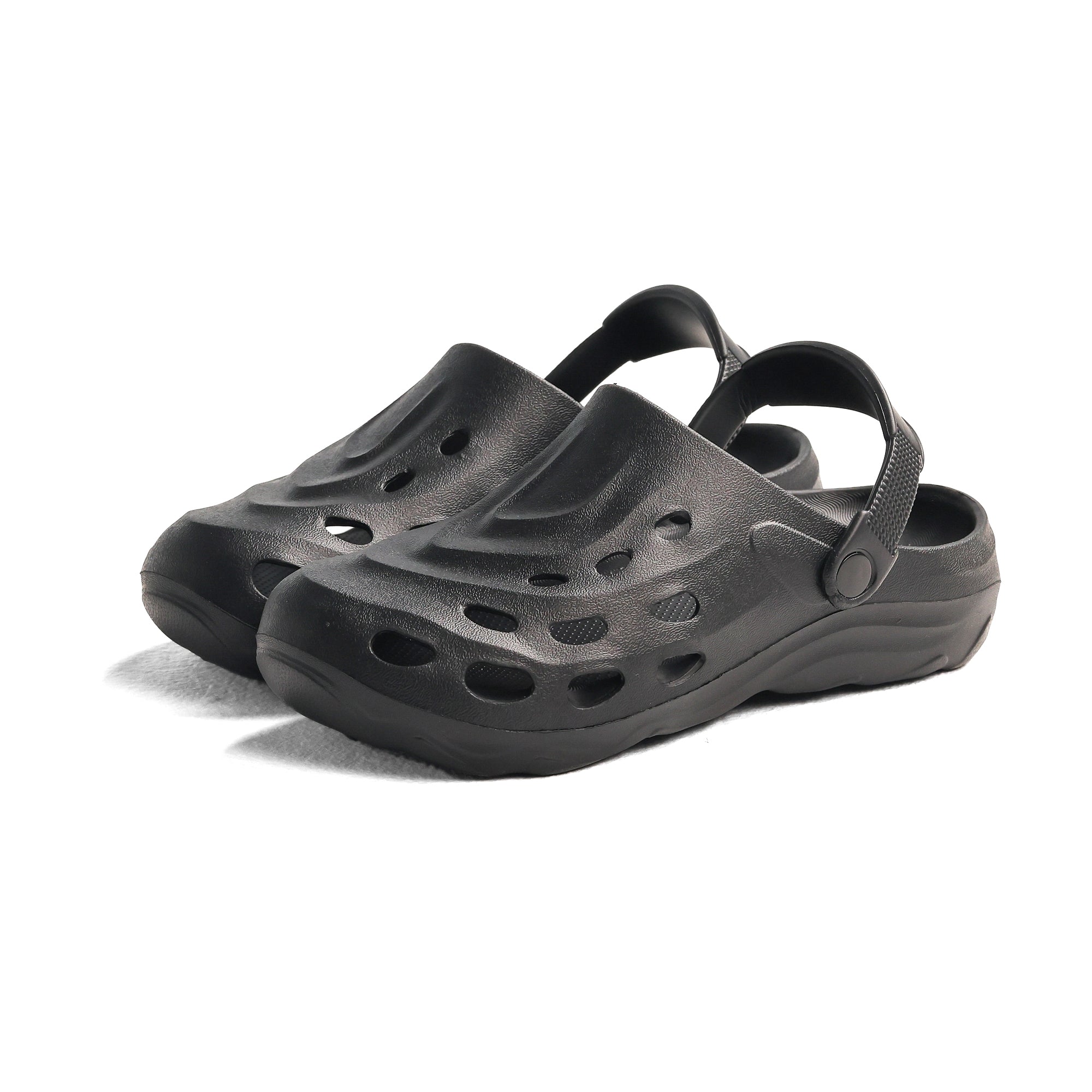 Black Perforated Tank Clog - سد خزان مثقب باللون الأسود 