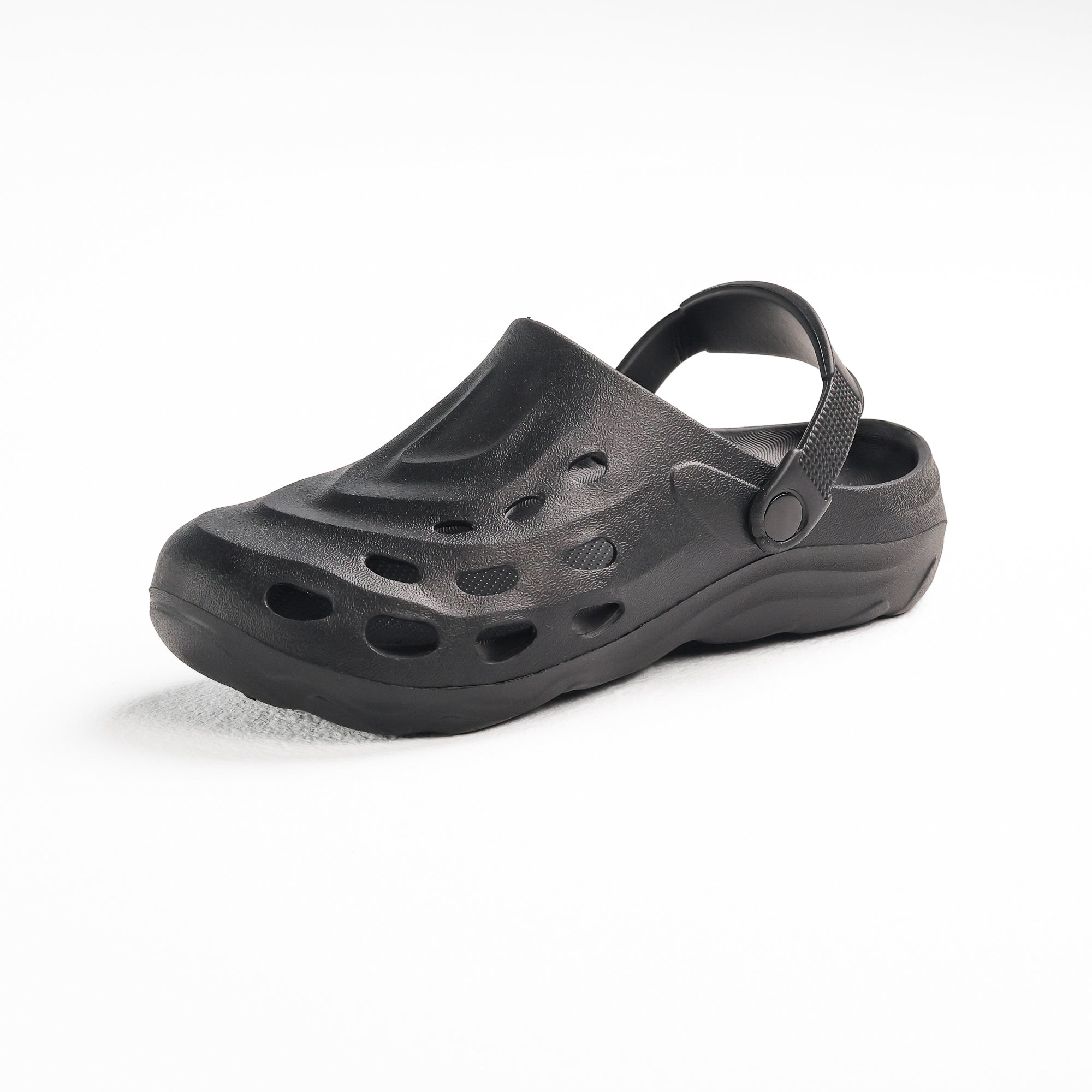 Black Perforated Tank Clog - سد خزان مثقب باللون الأسود 