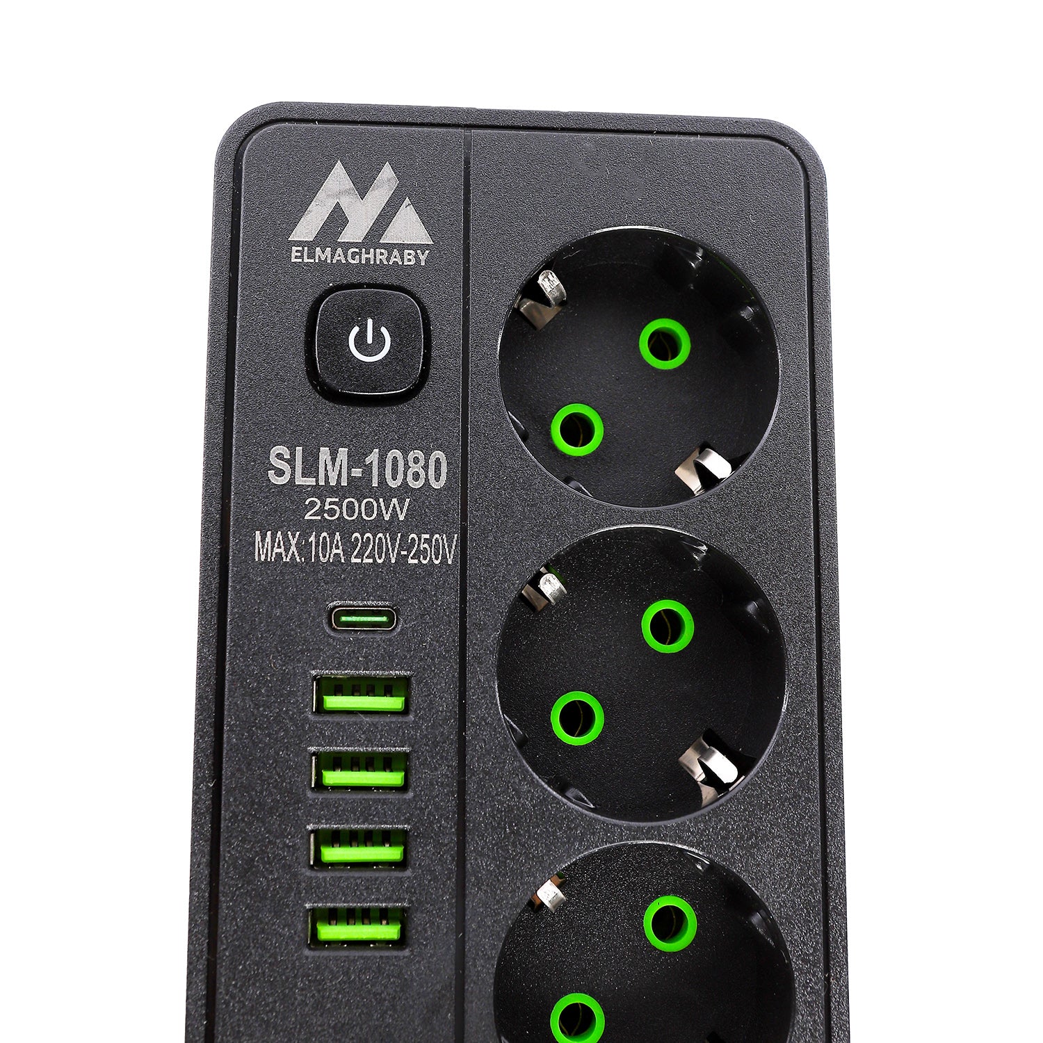 مشترك كهربائي المغربي 3 عين علبة شاحن لاسلكي 4 USB موديل SLM1080 