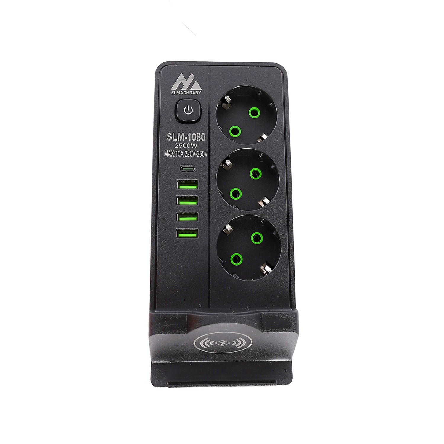 مشترك كهربائي المغربي 3 عين علبة شاحن لاسلكي 4 USB موديل SLM1080 