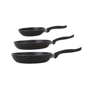 Classic Granite Frying Pan Set 3 Pieces 28/24/18 - Nouval