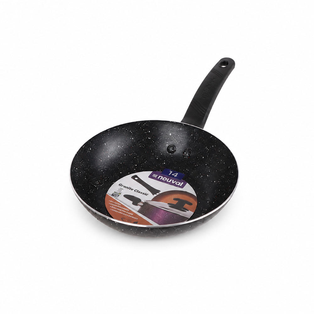 Nouval Granite Classic Frying Pan Set 3 Pcs 14-18-24