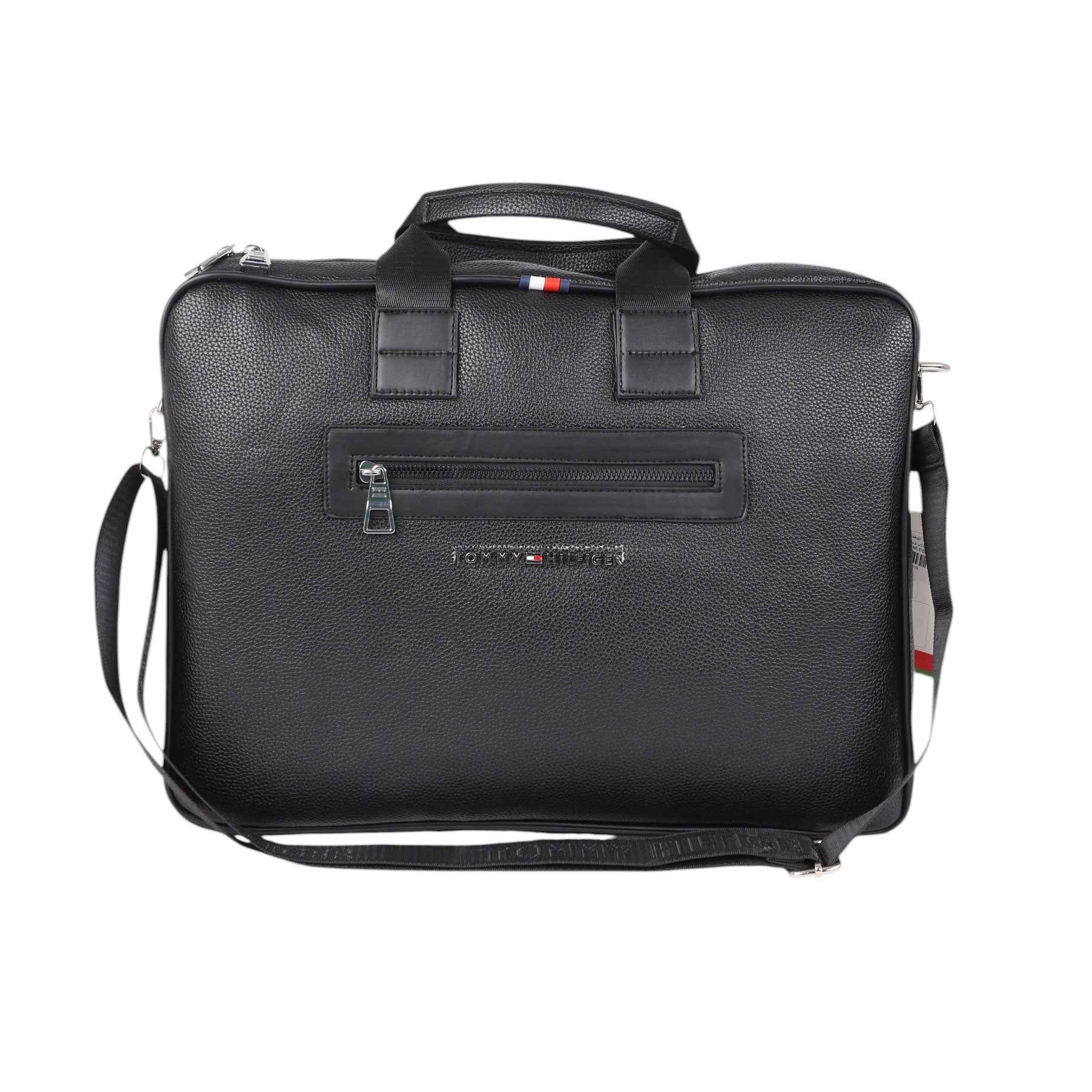 شنطة لاب توب جلد TOMMY HILFIGER موديل 28 - اسود