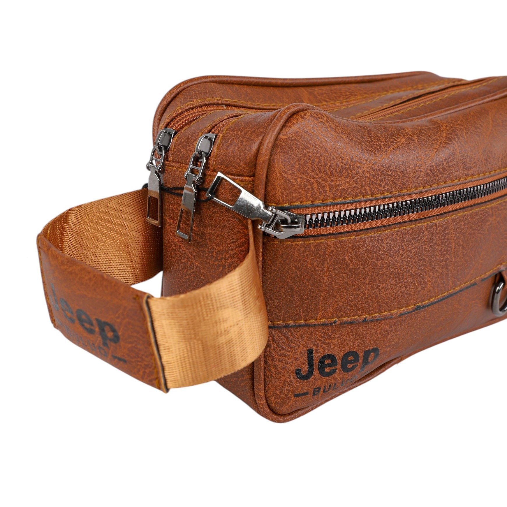 شنطة يد جلد JEEP سوستة موديل 10 