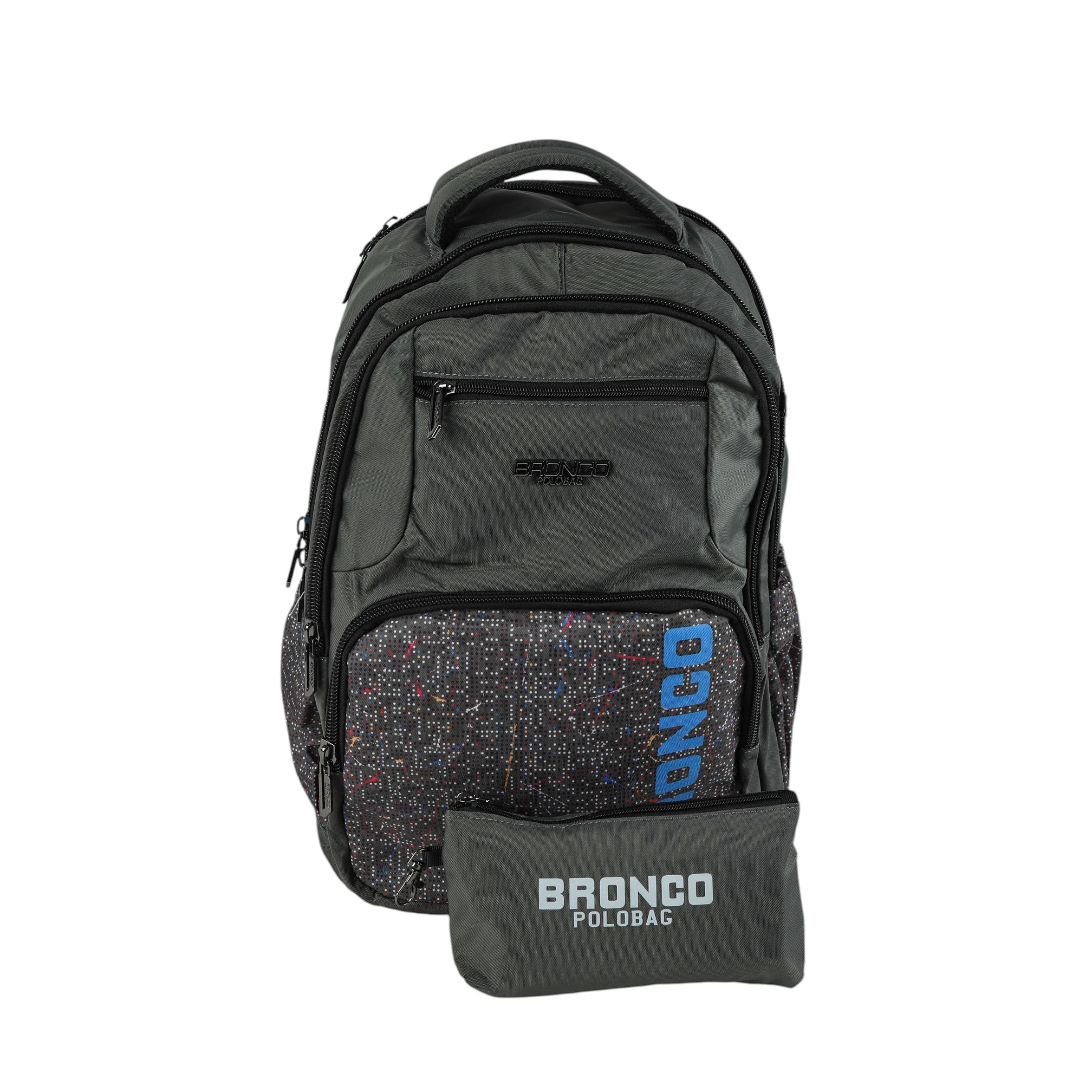 شنطة لاب توب ضهر BRONCO سمارت + مقلمة + 2 مخرج شاحن موديل 002