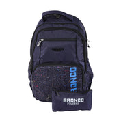 شنطة لاب توب ضهر BRONCO سمارت + مقلمة + 2 مخرج شاحن موديل 002