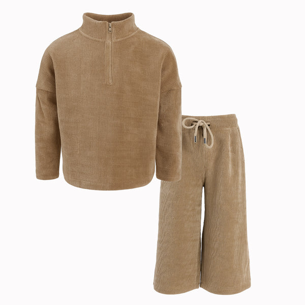 ترنج بناتي شتوي جونيور ياقة نص سوستة موديل 2-3410-25