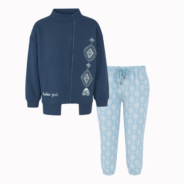 ترنج بناتي شتوي جونيور ياقة سوستة موديل 2-3605-25