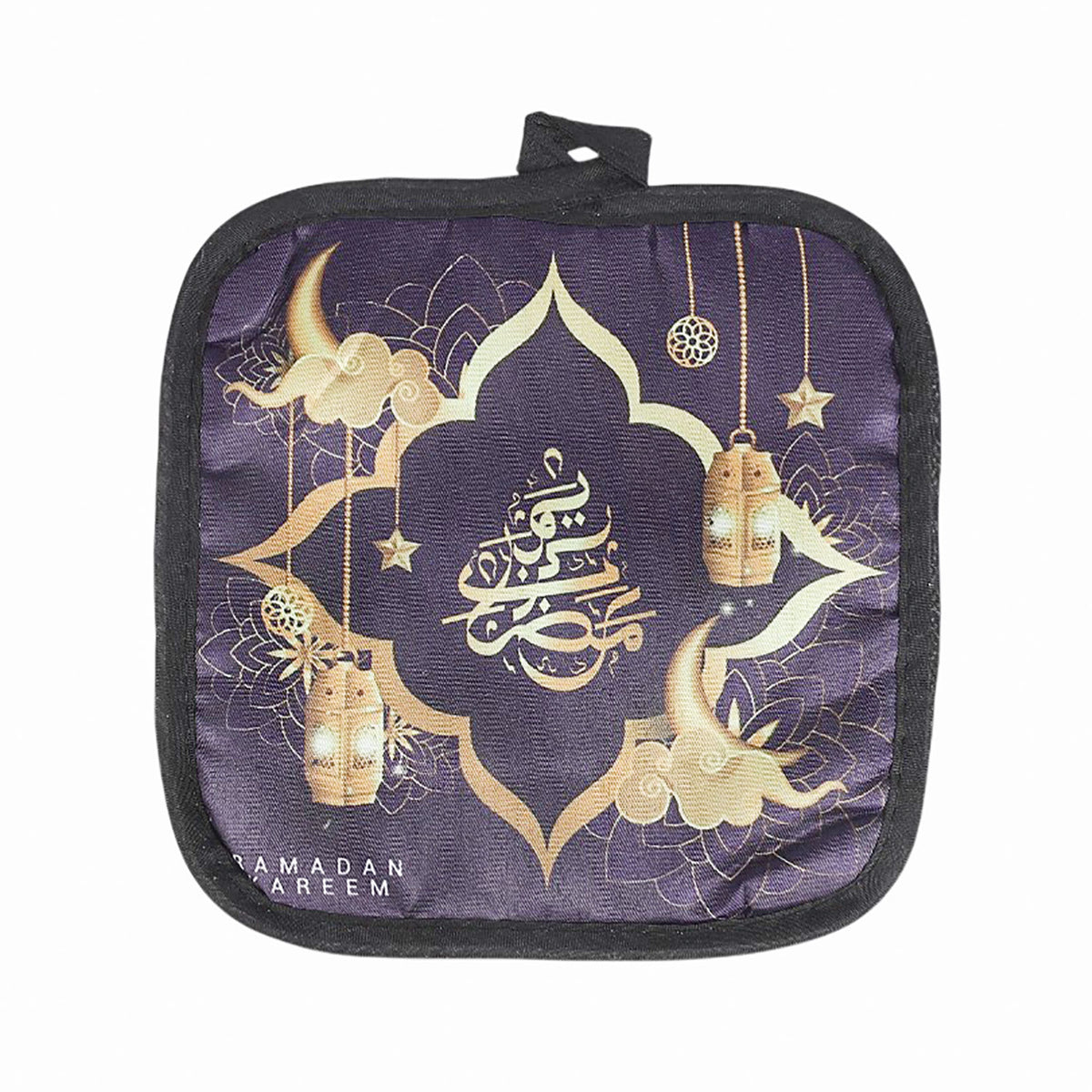 طقم مريلة مطبخ شهر رمضان + ماسك + جوانتي حراري 3 قطع 