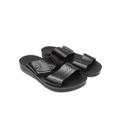 Fast Men's Leather Flip Flop 130-Black-42