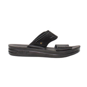 Men's Fast Leather Flip Flop 130-Black-43