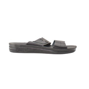 Fast Men's Leather Flip Flop 130-Black-44