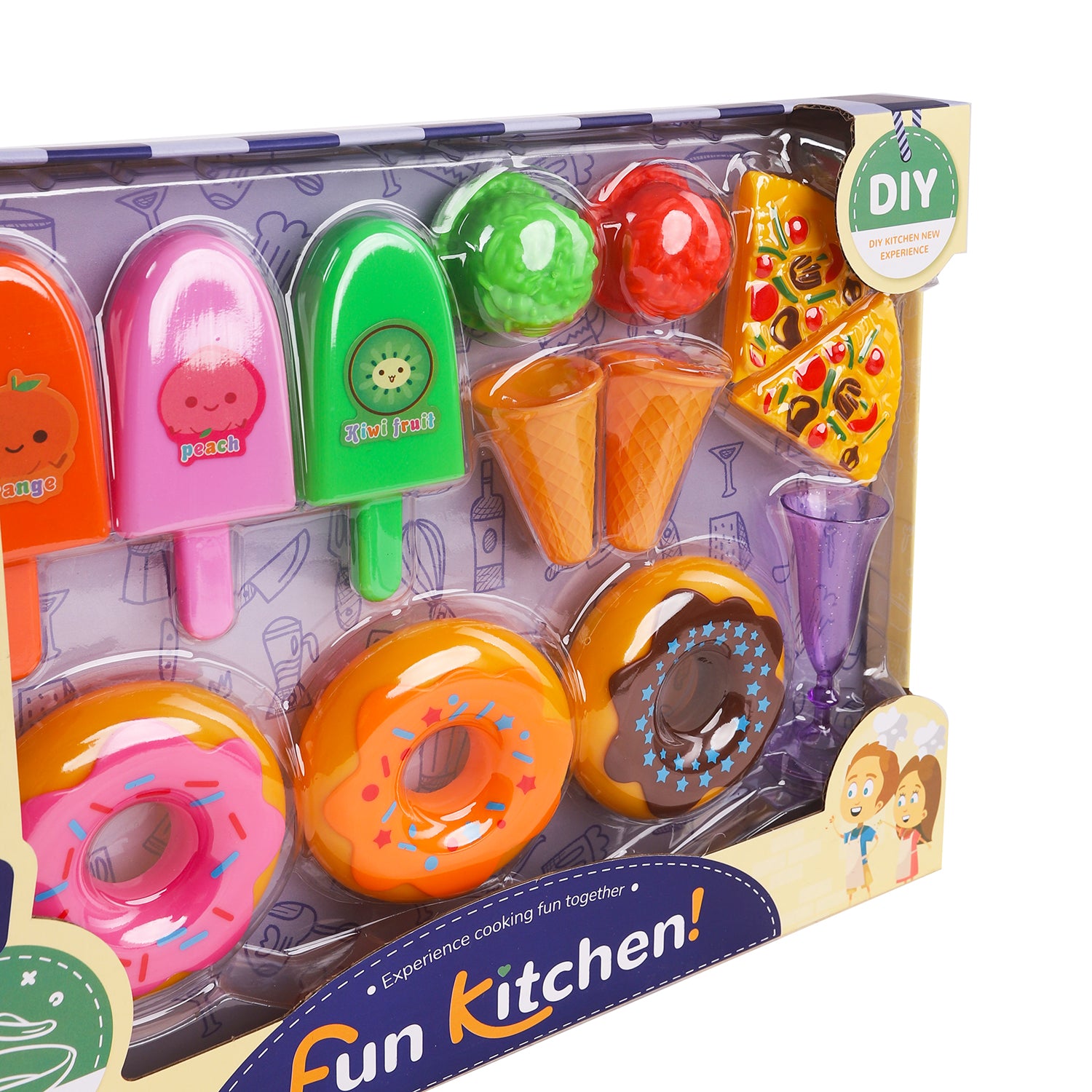 لعبة اطفال FUN KITCHEN ايس كريم + دونيتس 13 قطعة موديل 2302-8 