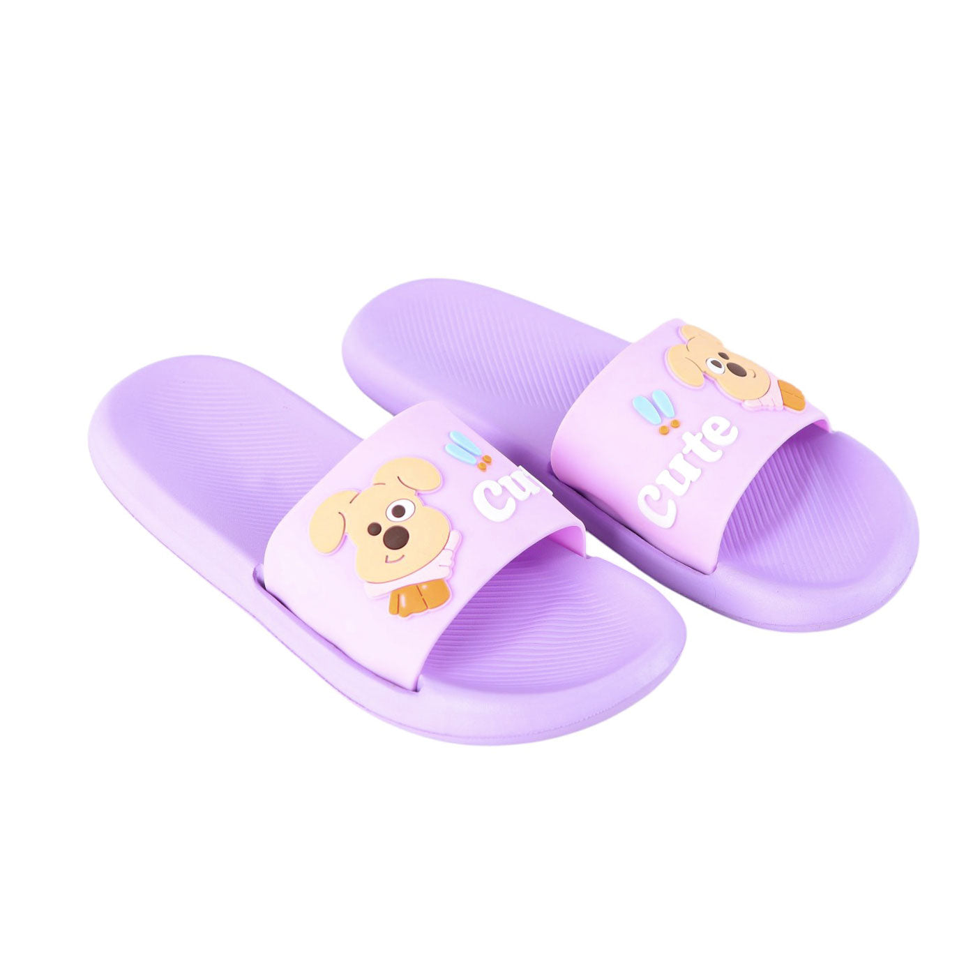 Fluffy cute women's slippers