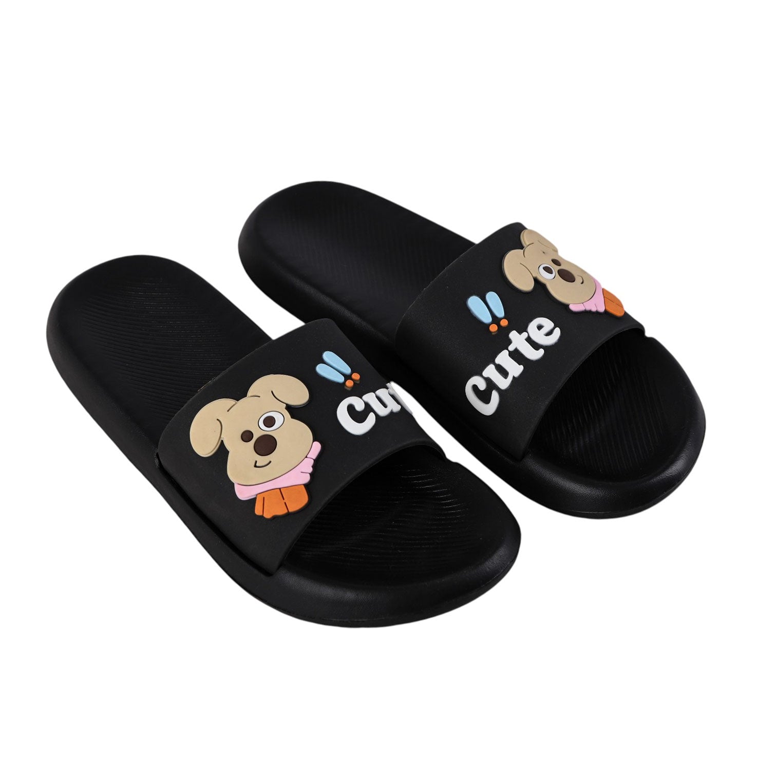 Fluffy cute women's slippers