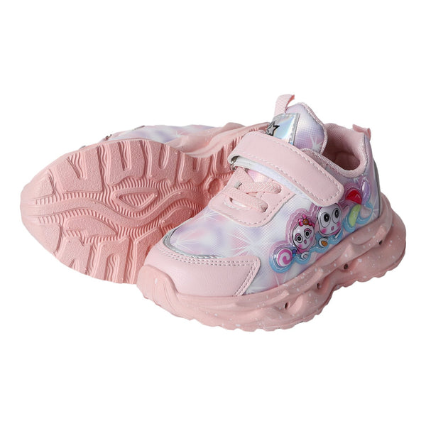 كوتشي بناتي بالنور رباط + لزق CHAOKIDS مستورد موديل 360