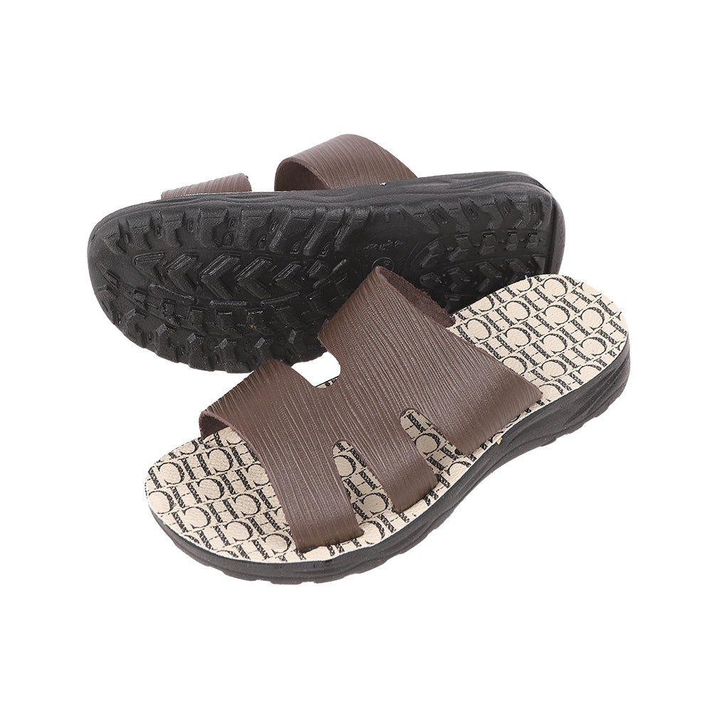 Boys' leather slippers, MR, model 140
