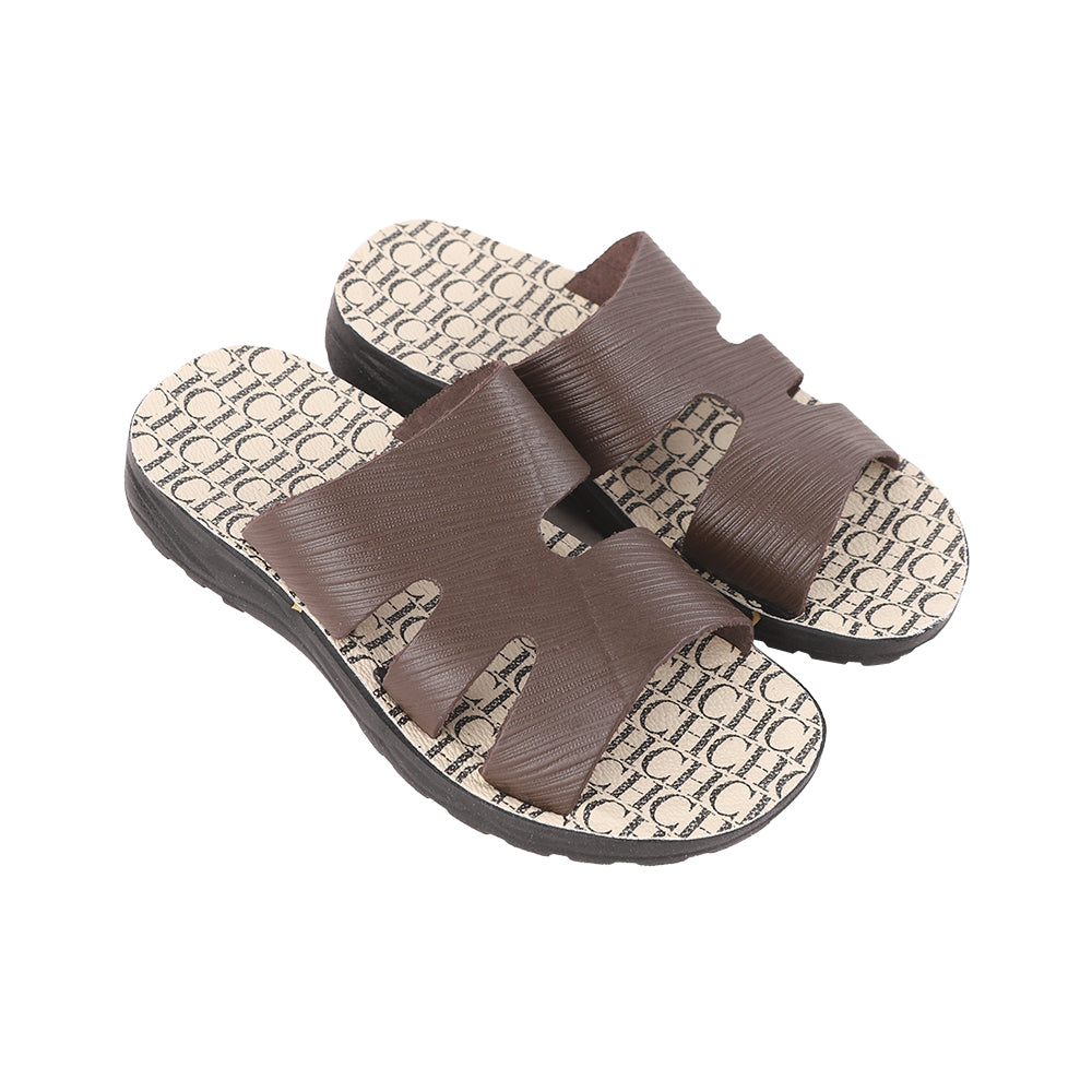 Boys' leather slippers, MR, model 140