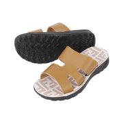 Boys' leather slippers, MR, model 140