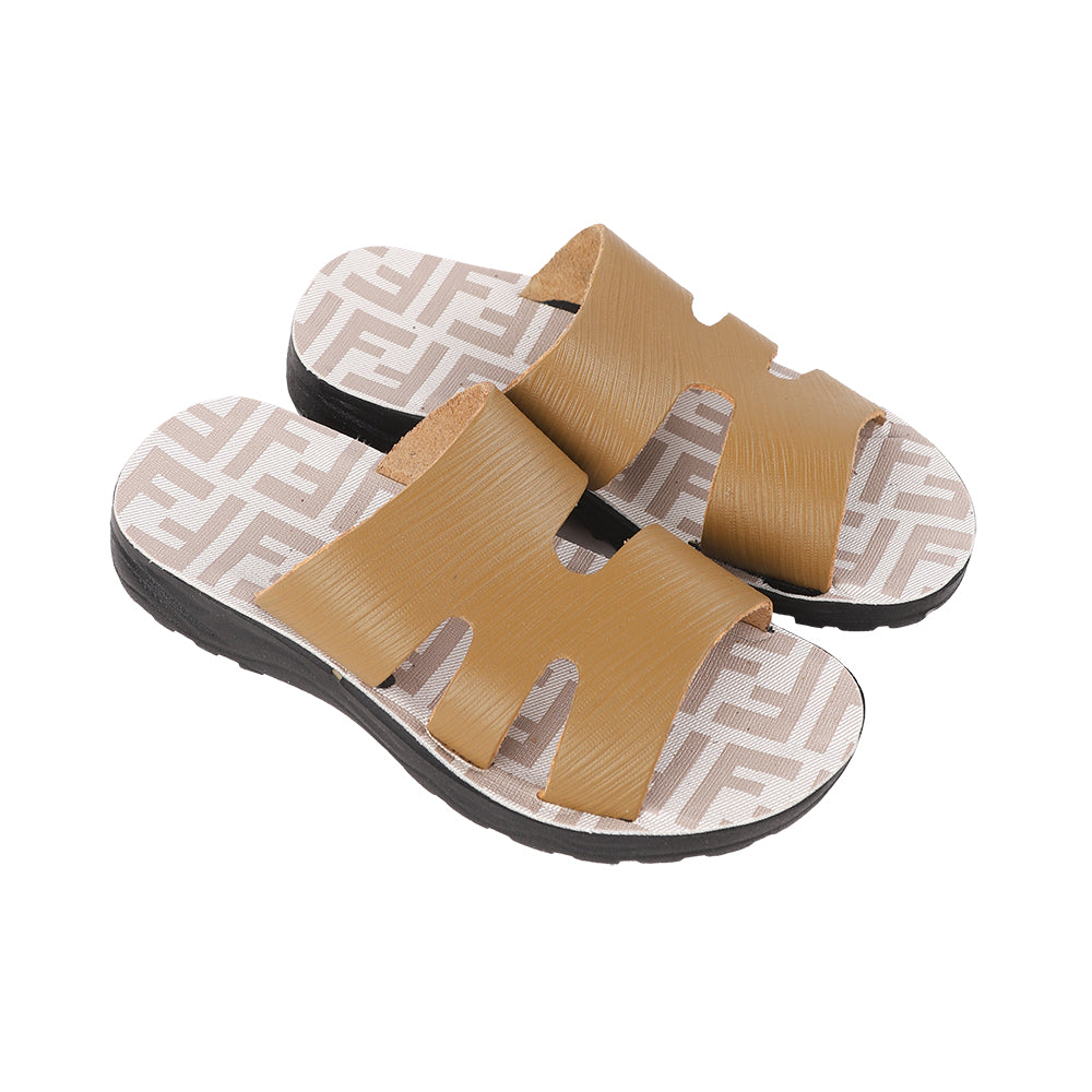 Boys' leather slippers, MR, model 140