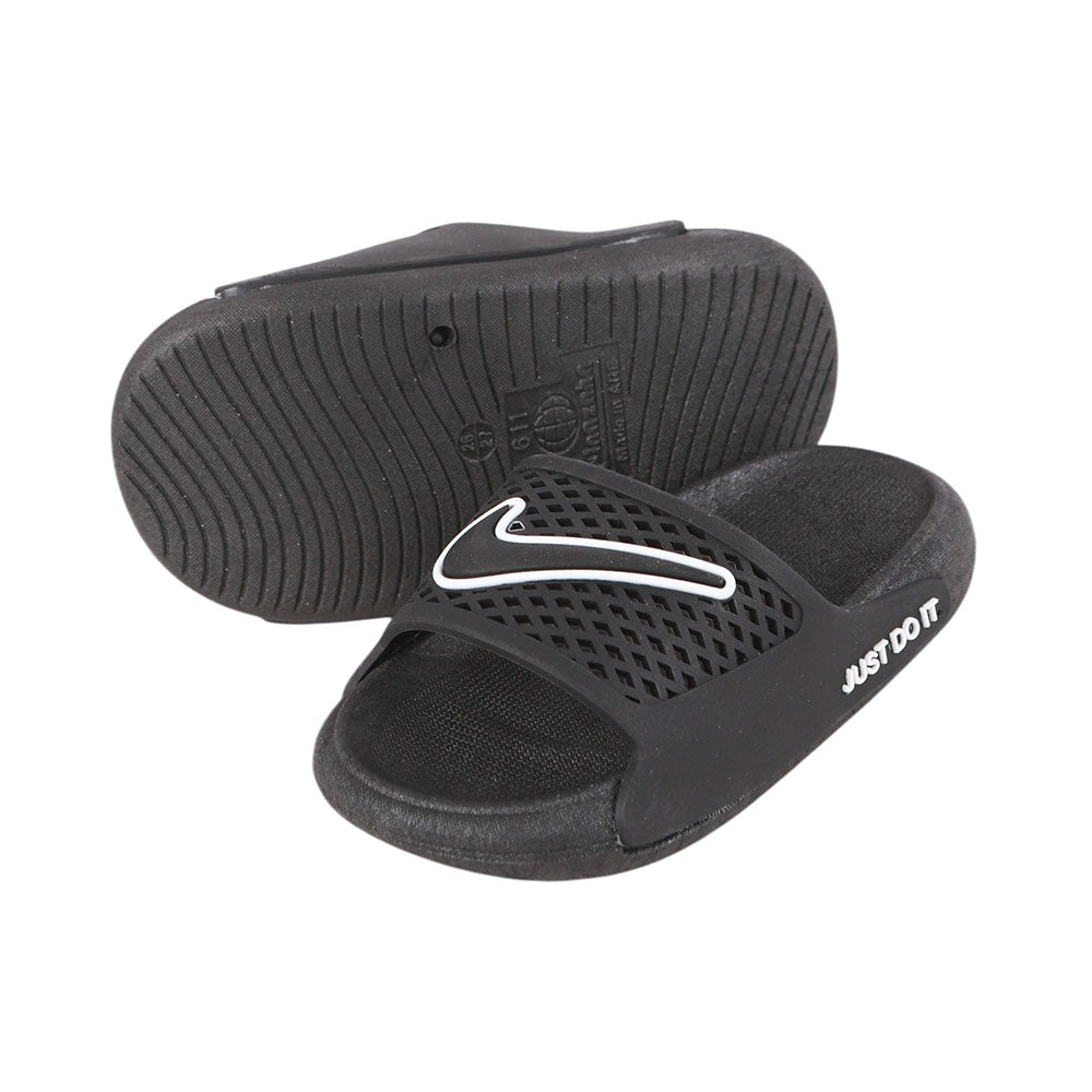 شبشب أولادي وش JUST DOIT نعل اسود موديل 611-NB